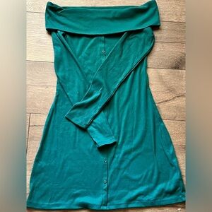 Wild Fable Green Ribbed Knit Top